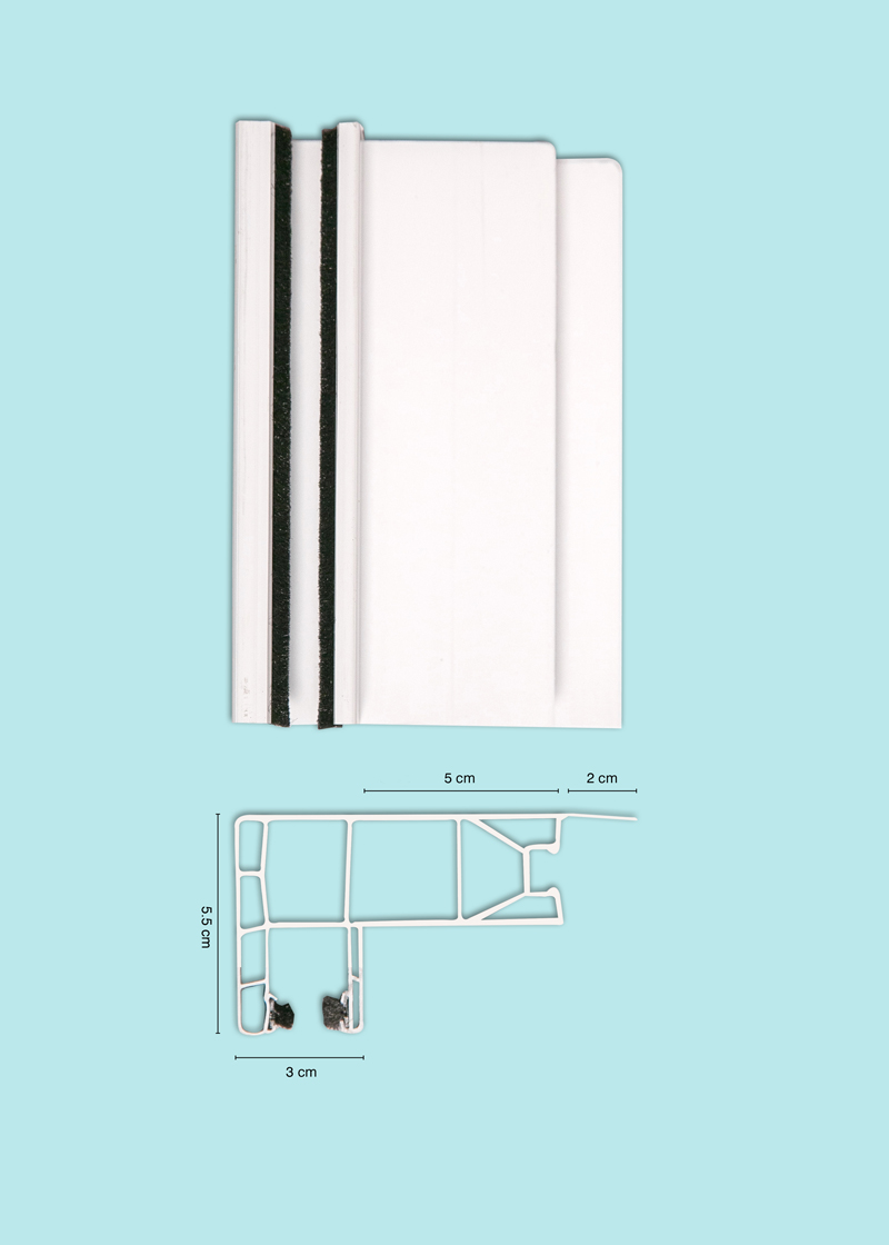 ΟΔΗΓΟΣ PVC 7εκ (με φτερό)